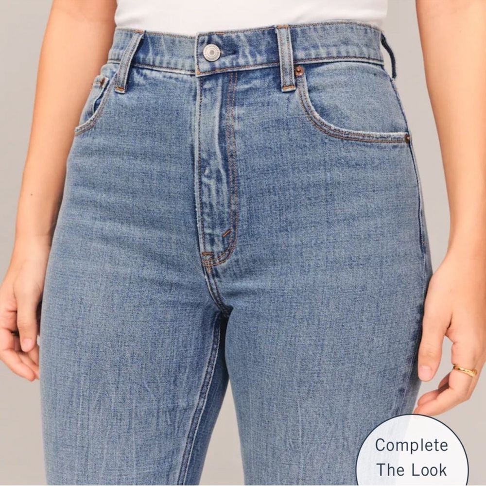Abercrombie & Fitch The Ankle Straight Ultra High Rise - Picture 3 of 10